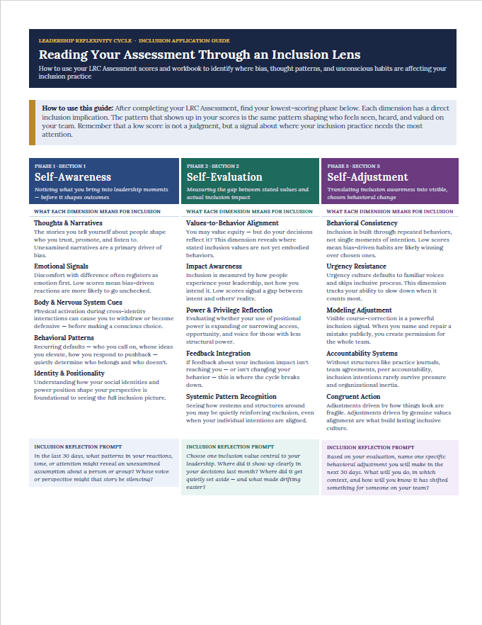 Reflexivity Bundle: Book, Workbook, Assessments &amp; Inclusion Lens (Digital Downloads)