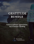 Gratitude Worksheets Bundle | 19 Tools to Cultivate Appreciation, Joy & Positive Thinking