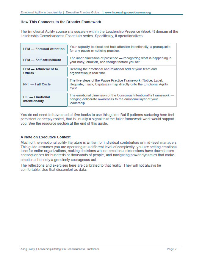 Emotional Agility in Leadership | Executive Practice Guide