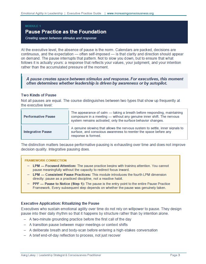 Emotional Agility in Leadership | Executive Practice Guide