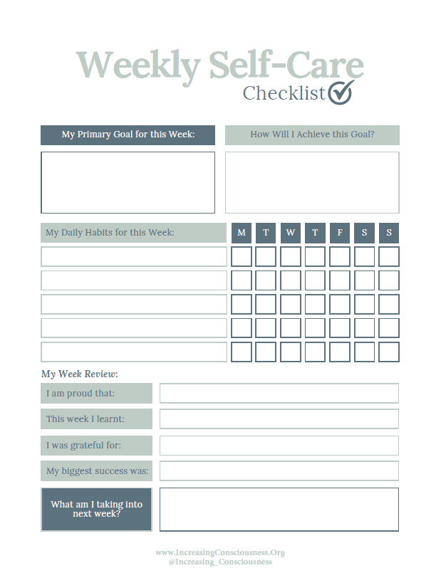 Self-Care Workbook | Practical Wellbeing Guide
