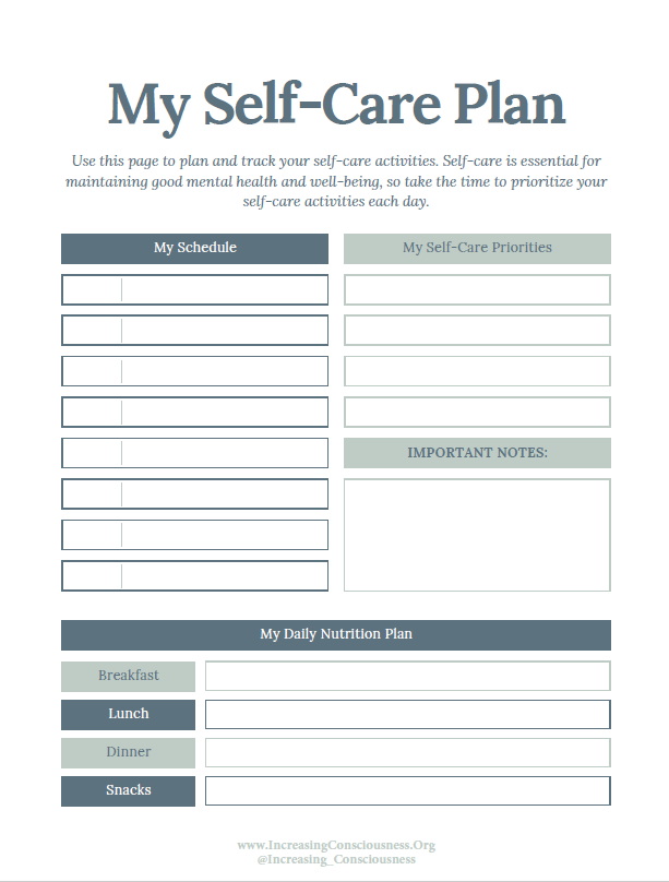 Self-Care Workbook | Practical Wellbeing Guide